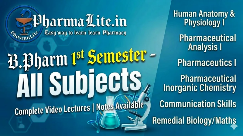 B.Pharm 1st Semester video lectures