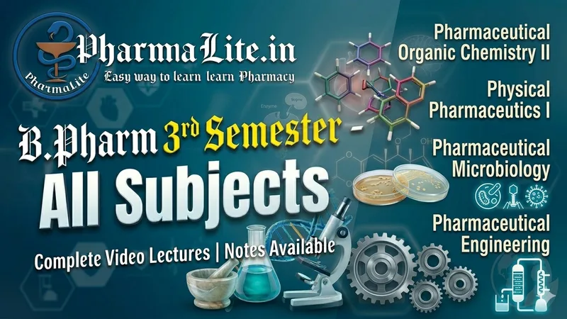 B.Pharm 3rd Semester video lectures